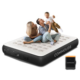 COMMOUDS Air Mattress with Built-in Battery Powered, Removable Pump, 13" High Inflatable Mattress, Portable Blow up Mattress, Air Bed for Camping, Home and Guest